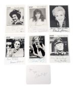 'ALLO 'ALLO (BBC SITCOM) - ORIGINAL CASTCARDS & AUTOGRAPHS