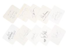 BRITISH COMEDY - COLLECTION OF AUTOGRAPHS