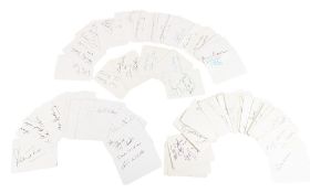 AUTOGRAPHS - LARGE COLLECTION OF 100+