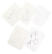 MINDER (ITV COMEDY DRAMA) - CAST AUTOGRAPHS