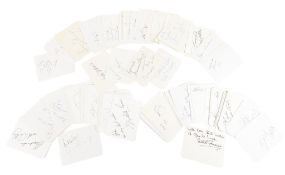 AUTOGRAPHS - LARGE COLLECTION OF 100+
