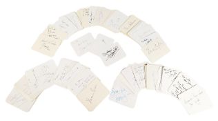 AUTOGRAPHS - LARGE COLLECTION OF 100+