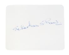 ACTORS - SEBASTIAN SHAW (D.1994) - STAR WARS - AUTOGRAPH
