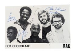 MUSIC - HOT CHOCOLATE (BAND) - AUTOGRAPHED PHOTOGRAPH