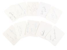 Carry On Films (Film Series) - a collection of autographs from various 'Carry On' actors,