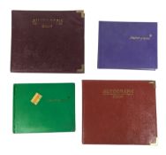 AUTOGRAPH ALBUMS - VARIOUS AUTOGRAPHS