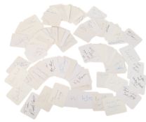 BRITISH COMEDY ACTORS - LARGE COLLECTION OF AUTOGRAPHS