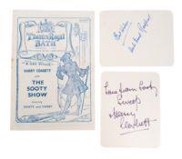 CLASSIC TELEVISION - SOOTY - AUTOGRAPHS