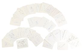 AUTOGRAPHS - LARGE COLLECTION OF 100+