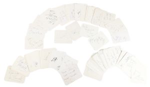 AUTOGRAPHS - LARGE COLLECTION OF 100+
