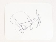 SAMMY DAVIS JNR - THE RAT PACK - AUTOGRAPH