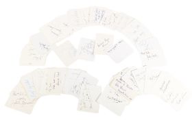 AUTOGRAPHS - LARGE COLLECTION OF 100+