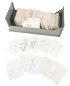 AUTOGRAPHS - 'D to F' - LARGE COLLECTION OF X600 SIGNATURES