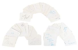 AUTOGRAPHS - LARGE COLLECTION OF 100+