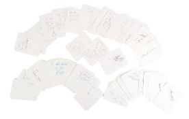 AUTOGRAPHS - LARGE COLLECTION OF 100+