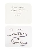 STAR WARS - ALEC GUINNESS & DAVE PROWSE AUTOGRAPHS