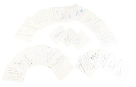 AUTOGRAPHS - LARGE COLLECTION OF 100+