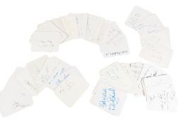 AUTOGRAPHS - LARGE COLLECTION OF 100+