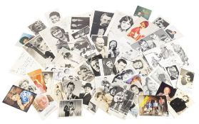 AUTOGRAPHS - LARGE COLLECTION OF SIGNED PHOTOGRAPHS