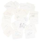 BRITISH ACTORS - LARGE COLLECTION OF AUTOGRAPHS