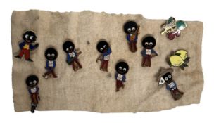 A COLLECTION OF ELEVEN ROBERTSON'S GOLDEN SHRED BROOCHES