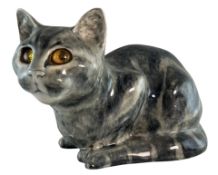 MIKE HINTON - CONTEMPORARY POTTERY CAT SCULPTURE
