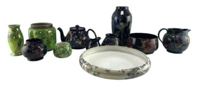 COLLECTION OF WILKINSON ROYAL STAFFORDSHIRE & ROYAL STANLEY WARE POTTERY PIECES