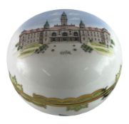 HEREND, HUNGARY - MID CENTURY PORCELAIN HAND-PAINTED LIDDED TRINKET BOX