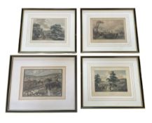 LOCAL BATH INTEREST - SELECTION OF 19TH CENTURY COLOURED ENGRAVINGS
