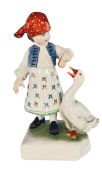 HEREND - MID 20TH CENTURY HUNGARIAN PORCELAIN FIGURE