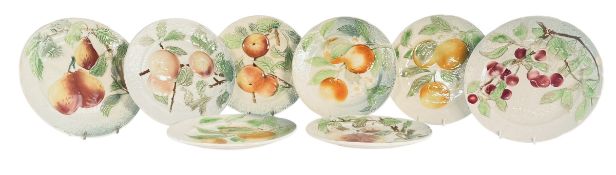 ST. CLEMENTS - SET OF EIGHT FRENCH DINNER PLATES