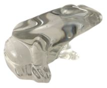 BACCARAT - 20TH CENTURY CRYSTAL GLASS FROG