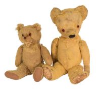 TEDDY BEARS - TWO VINTAGE ENGLISH TEDDY BEARS