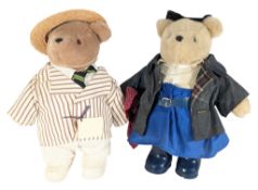 TEDDY BEARS - 1980s HOORAY HENRY AND GIRLFIEND CAROLINE