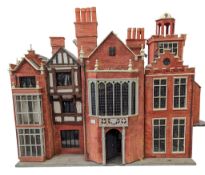 DOLLS HOUSE - LARGE VINTAGE SCRATCH BUILD MANOR HOUSE