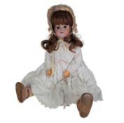 DOLLS - ANTIQUE GERMAN SIMON & HALBIG BISQUE HEADED DOLL