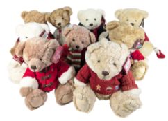 BEARS - COLLECTION OF 9X HARRODS CHRISTMAS BEARS