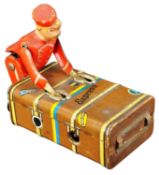 VINTAGE 1930S GERMAN GESCHA MADE ' EXPRESS BOY ' LUGGAGE PORTER TOY