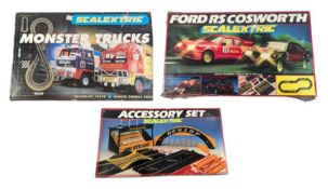 SCALEXTRIC - 2X SLOT CAR RACING SETS AND ACCESSORY SET