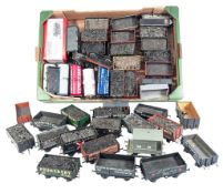 MODEL RAILWAY - A COLLECTION OF O GAUGE KIT BUILT WAGONS ROLLING STOCK