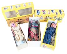 PUPPETS - 3X VINTAGE BOXED PELHAM PUPPETS