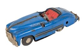 CLOCKWORK TOYS - 1950s TRI-ANG MINIC CLOCKWORK FOUR SPEED SPORTS CAR