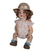 DOLLS - ANTIQUE GERMAN SIMON & HALBIG BISQUE HEADED DOLL