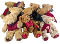 BEARS - 10X HARRODS CHRISTMAS BEARS 1996-2005