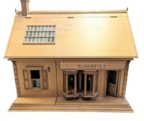 DOLLS - WOODEN DRESSMAKER SHOP DOLLS HOUSE AND FURNITURE