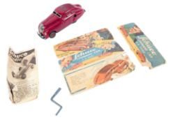 CLOCKWORK TOYS - VINTAGE SCHUCO AD2000 TINPLATE CAR TOY