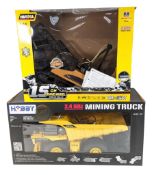 RC MODELS - HOBBY ENGINE 1/24 SCALE MINING TRUCK WITH HUINA 1/14 SCALE CRANE