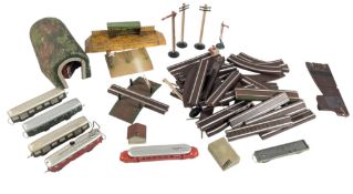 MODEL RAILWAY - VINTAGE SWISS OO HO GAUGE WESA LILIPUT LOCOMOTIVE SET