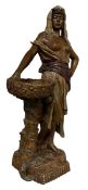 DOEBRICH (AUSTRIAN) - LARGE ART NOUVEAU COLD PAINTED TERRACOTTA SCULPTURE