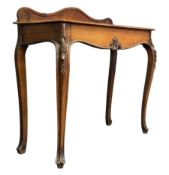 FRENCH LOUIS XV STYLE 19TH CENTURY MAHOGANY CONSOLE HALL TABLE